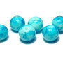 Margele din sticla, rotunde, 6 mm, bleu