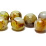 Margele din sticla, rotunde, 6 mm, maro