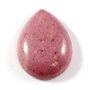5237 - Cabochon, rodonit, picatura / lacrima, 40x30x9mm