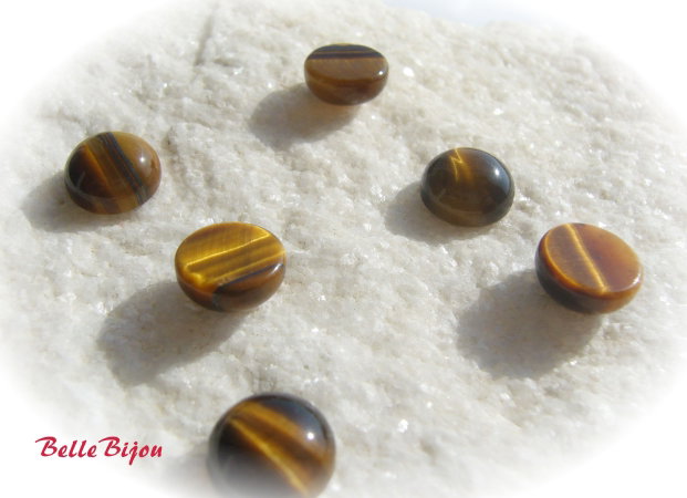 Cabochon din ochi de tigru aprox 5x10 mm
