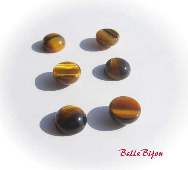Cabochon din ochi de tigru aprox 5x10 mm