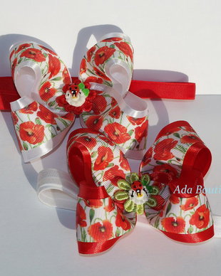 Martisor-bentita cu maci