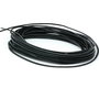Snur piele naturala neagra 1mm  (1metru)