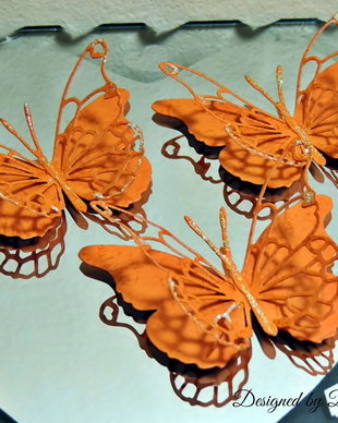 Fluturi Darla orange 10 buc