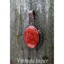 Pandantiv argintat/jasp rosu VINTAGE JASPER