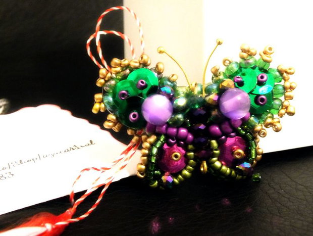 Martisor / Brosa Fluture pentru copii - Rezervat