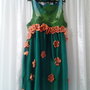 Rochie impaslita - Romatic Peach Flowers