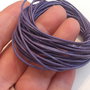Snur piele naturala violet 1mm (1metru) ELGE 16