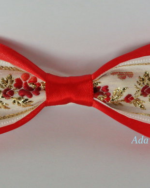 Mini papion rustic cu flori