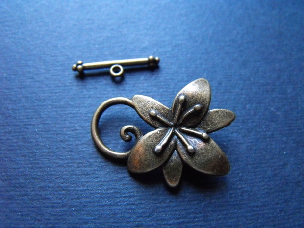 INCHIZATOARE TOGGLE BRONZ  - 30 X 24  MM