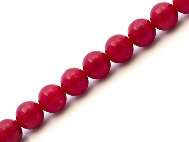 Jad sfera rosu coral 12mm (GNPE 09)
