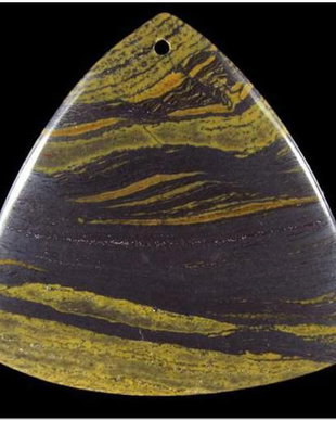 5258 - Pandantiv, ochi de tigru, 43x42x7mm