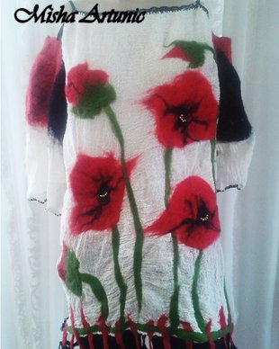 Bluza impaslita - Cu Maci - vandut