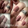 Inel FEATHER knuckle ring