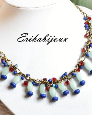 Set amazonit-lapis lazuli