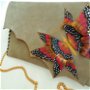 plic handmade unicat - Marsala Butterfly