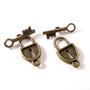 5328 - (6seturi) Inchizatoare toggle, aliaj bronz, lacat si cheita