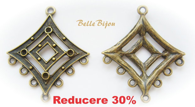 Chandelier finisaj bronz aprox 38x32x3 mm