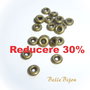 (10 bucati) Covrigel - distantier finisaj bronz aprox  2x5 mm