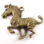 5331 - Pandantiv, bronz, zebra, 48x42mm