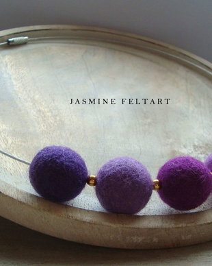 Colier "Violet Drops"
