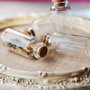 Mini sticlute cu dop de pluta  ~ 20 ml