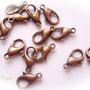 (10 bucati) Inchizatoare lobster finisaj cupru aprox 10x7 mm