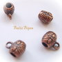 Agatatoare mica pentru pandant sau charm finisaj cupru aprox 8x6 mm