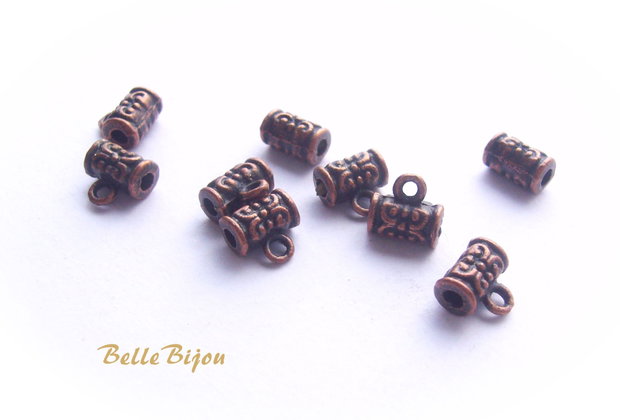 Agatatoare mica pentru pandant sau charm model 2 finisaj cupru aprox 7.5x6.5 mm