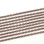 Lant finisaj cupru zale in cruce 2x3mm (1m) (CU0022)