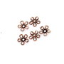 Capace margele (link-uri) cupru ,flori 9mm ( CU0007)
