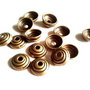Capace margele bronz spiralate 10mm (BZ0070)