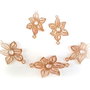 Conector rose gold floare 38x21mm (1buc) RG0052