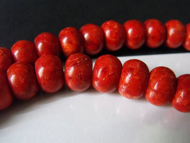 CORAL CARAMIZIU RONDELE - 14 X 10 MM