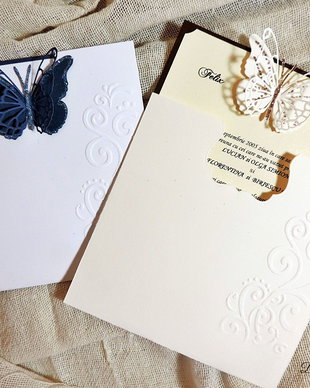 Invitatie nunta Elegant Butterfly
