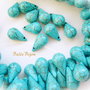 Turcoaz reconstituit lacrima aprox 18x10 mm
