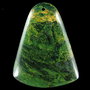 5274 - Pandantiv, jasp african, snake skin, verde, 47x36x5mm