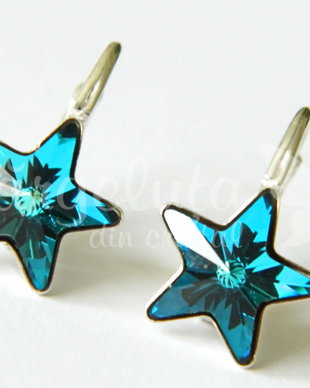 Cercei Swarovski Stars / Stea / Steluta / Argint 925