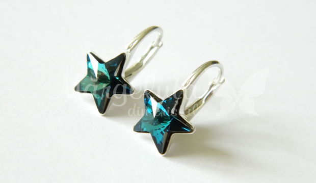 Cercei Swarovski Stars / Stea / Steluta / Argint 925