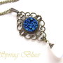 Colier druzy SPRING BLUES