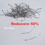 REDUCERE (10 buc) Ace cu bila argintiu satinat de lungime 30 mm