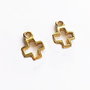Charm pandantiv zamak aurit cruce contur 20x12mm (SRG1 26)