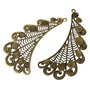 Pandantiv bronz aripa stilizata 100x65mm (BZLAK 048)