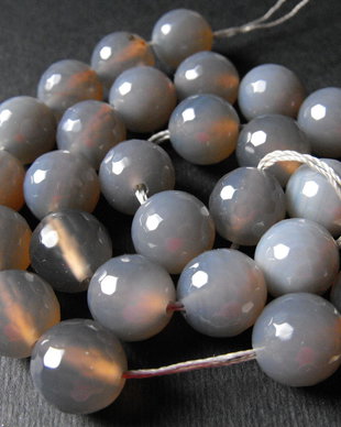AGATE GRI FATETATE - 12 MM