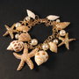 5484 - MIX Charms melci, stele de mare, perle, lant auriu
