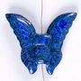 5499 - Pandantiv, fluture sculptat, lapis lazuli, 3D, 42x48x10mm