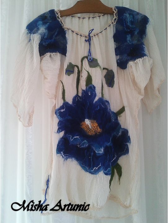 Tunica/ Ie/ Bluza - Blue Poppy - rezervat