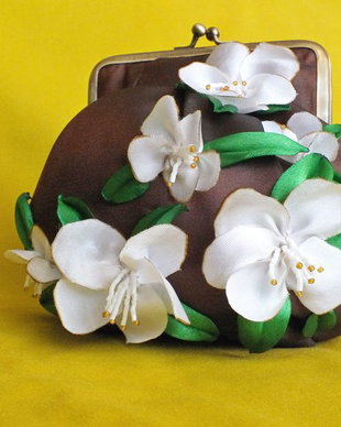 Poseta Clutch –„Dancing Flowers”-Unicat