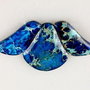 5510 - SET Baza colier, pandantiv, 3 piese, variscite de sinteza