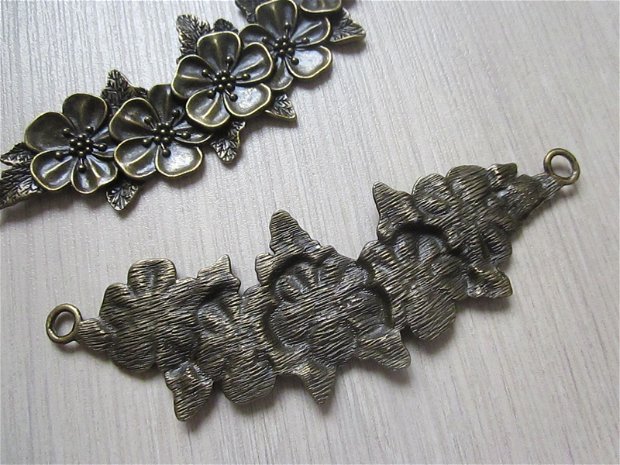 Baza colier flori bronz - 140 mm